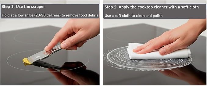 US-based supplier – Original 12010030 Glass Cooktop Cleaner for Electric & Induction Cooktops – 𝐁𝐎𝐒𝐂𝐇 Cooktop Cleaning Cream – Removes Grease, Burnt-On Residue & Stains (3, 12 ounce)