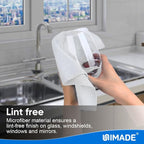 Shop Towel Rags, 50 Pack Reusable Shop Rags Bulk Microfiber Cleaning Cloth Lint Free Cleaning Towels for Car Kitchen Automotive Bar Mechanic Restaurant Garage, 11.5"x 11.5", White