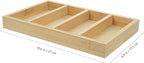 MAGICLULU Sunglasses Organizer Tray 4-Grid Glasses Display Stand Wear-Resistant Storage for Eyewear Home Closet Organization