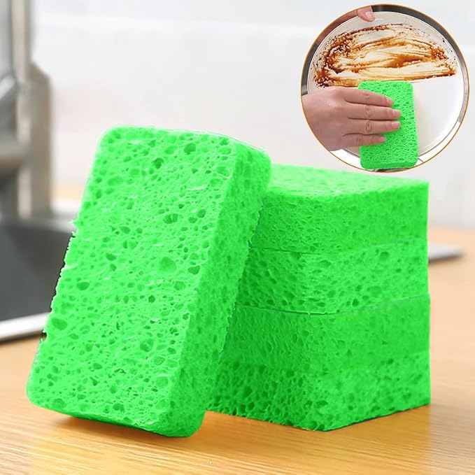 36 - Pack Non-Scratch Scrub Sponges - Sponges for Dishes and Washing Dishes, Cleaning Sponges for Kitchen Home and More（Green）