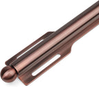 FIRJOY 12" Valet Rod for Closet Pull Out (2 Pack, Antique Copper)