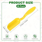 20-Pack Mini Gardening Shovel Spoons, Plastic Garden Soil Scoops for Cultivation Digging Transplanting/Flower Planting/Plant Succulent, Colorful Small Gardening Tools [Yellow]