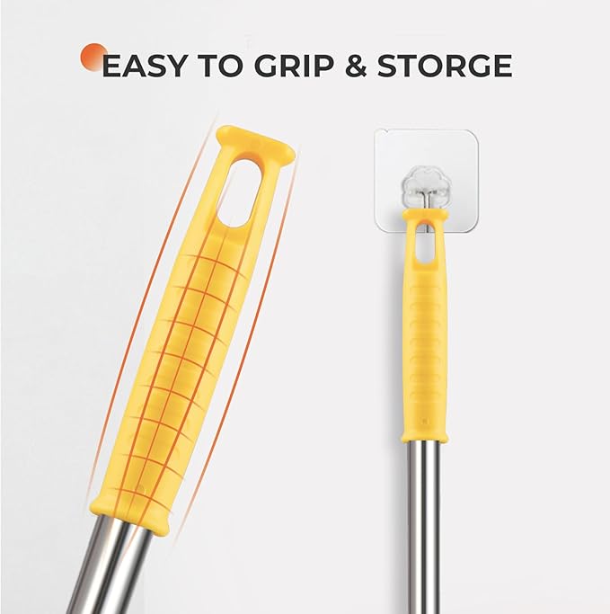 Dusters for Cleaning High Ceiling Fan, Newliton Microfiber Feather Duster with 30'' to 100'' Telescoping Extension Pole, Long Extendable Duster for Home Car Furniture Cobweb, Green