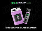 3D SiO2 Ceramic Glass Cleaner 1 Gallon – Hydrophobic Car Glass Cleaner with Rain Repellency – Optical-Grade Clarity, Streak-Free Shine & Ceramic Protection – Auto Detailing Spray – Made in USA