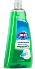 CLOROX 409 Liquid Dish Soap - OXY Powered Dishwashing Liquid Cuts Through Tough Grease FAST Bulk Dishwashing Liquid Soap in Citrus & Sage Scent, 26 Fl Oz (Pack of 6)