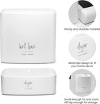 Magnetic Lint Bin for Laundry Room Organization and Storage (2 Piece Set), Waste Holder and Storage Decor, Saves Space with Magnet Mount onto Dryer or Wall Mount Options