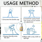 Heavy Duty Degreaser,New Upgrade Kitchen Heavy Duty Cleaner Spray Portable Degreasing Spray, All-Purpose Kitchen Pots and Pan Cleaner for Appliances Countertops Range Hoods (1, White)