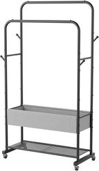 Golpart Clothes Garment Coat Rack Drying Clothing Racks Metal Freestanding for Hanging Clothes Portable Closet for Laundry Bedroom Black