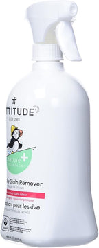 ATTITUDE Baby Laundry Stain Remover, Plant and Mineral-Based Ingredients, Vegan and Cruelty-free Household Products, Unscented, 27.1 Fl Oz
