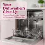 Dishwasher Cleaner And Deodorizer Tablets - 1 Year Supply Unscented Dishwasher Cleaning Tablets - Deep Cleaning Removes Limescale and Odors - Eco-friendly Dish Washer Machine Cleaner - Septic Safe