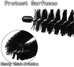 Dryer Cleaner Vent Brush - 30 Inch Long Flexible Dryer Vent Cleaner & Refrigerator Condenser Coil Brush Auger Clothes Lint Trap Remover