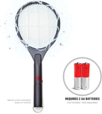 Black Flag 2-Pack Electric Bug Zapper Rackets – Mosquito & Fly Swatter, Battery Operated (Black)