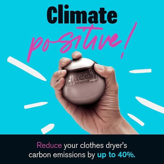 Boss It Rapid Reusable Dryer Ball, Fabric Softener Ball Alternative to Plastic/Wool Dryer Balls, Reduces Clothing Wrinkles & Saves Drying Time, Ultra Reflective & Lightweight Technology Laundry Balls