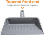 Professional 11.9" Heavy Duty Dustpan, Gray
