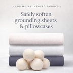 GroundLuxe Premium New Zealand Wool Dryer Balls - 6-Pack, 100% Organic, Hand-Felted, Reusable, Reduce Drying Time - Natural Fabric Softening, Wrinkle & Static Reduction
