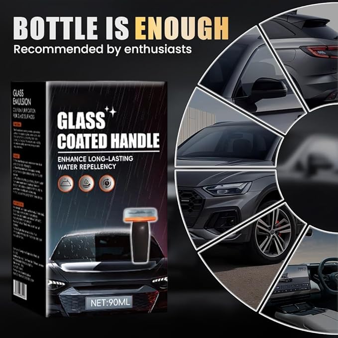 Fiopet Glass Oil Film Remover for Car Windows, 2026 New Oil Film Cleaning Brush, Windshield Remover Glass Cleaning Board for Car, Improve Windshield Clarity for Safe Driving (2)