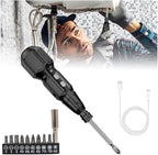 Electric Screwdriver Cordless Rechargeable Power Screwdriver Set, Portable Automatic Home Repair Tool Kit with LED Lights & USB Charging Cable for Men (1PCS)