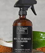Non-Toxic Multi Purpose Cleaner, Natural Cleaning Spray, Luxurious Refillable Glass Bottle, Essential Oil Fragrance, Safe for All Surfaces, Safe for Animals and Pets, Safe for Humans (Lavender Love)