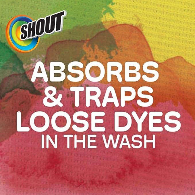 Shout Color Catchers for Laundry, Allow Mixed Washes, Prevents Color Runs and Maintains Original Clothing, 72 Count - Pack of 2 (144 Total Sheets)