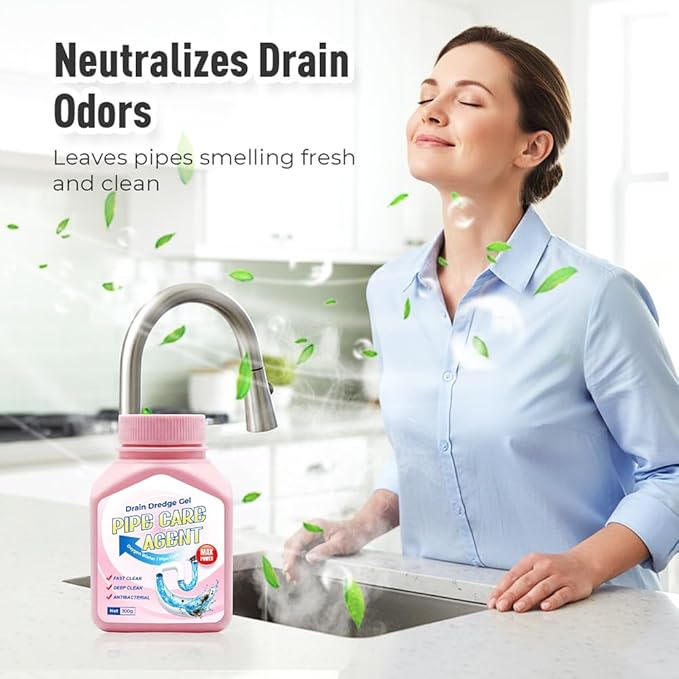 Drain Clog Remover Powerful Unclogging Sink Hair Cleaner for Kitchen, Shower Pipes and Drains (White 2PCS)