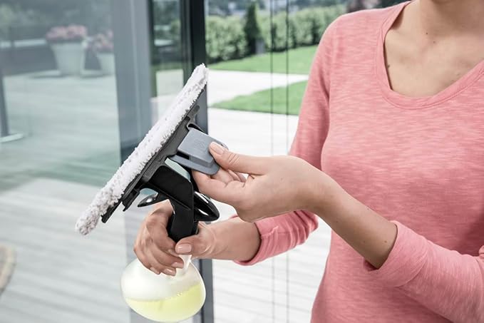 Kärcher WV Window Pads for Outdoor Use - Microfiber Window Cloths - Compatible with WV 1 and WV 6 Electric Window Vacuum Squeegees - 2 Pack