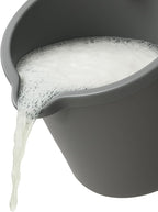 JOEY'Z 10QT (9.5L) Heavy Duty Sturdy Spout Pail Bucket with Durable Grip Handle for Cleaning, Mopping, Projects, Storage, Paint