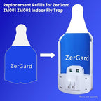 ZerGard Flying Insect Trap Refills Compatible with ZM001 and ZM002, Indoor Fruit Fly Trap Super Sticky and Odor-Free, Effective Insect Control Attracts and Traps Flying Insects Bugs Flies, 10 Refills