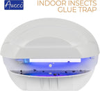 Awoco LED 5W Wall Mount Sconce Sticky Fly Trap Lamp for Capturing Flying Insects, Flies, Mosquitoes, and Moths (Fly Trap + 6 Glue Boards)