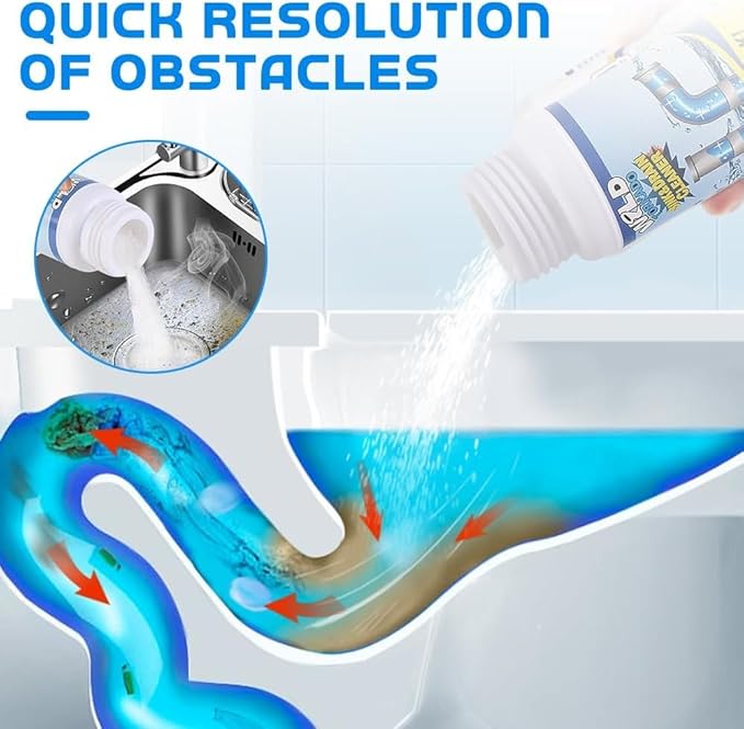Sink and Drain Cleaner, Wild Tornado Pipe Dredge, Drain Cleaner for Toilet Kitchen, Pipes Cleaning Tool (4)