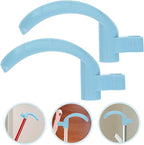 2pcs Broom and Dustpan Handle Grips 19mm Light Blue PVC Replacement Sleeve for Household Cleaning Tools and Clothesline Poles