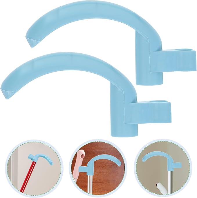 2pcs Broom Handle Grip Replacement 19mm Light Blue Dustpan Stick Sleeve Home Cleaning Accessory for Sweeping Broom and Dustpan Handles