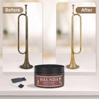 Brass Polish Copper Cleaner Cream:13oz Polishing Metal Tarnish Remover Cleaning and Restorer Kit for Sink/Jewelry/Musical Instruments/Bronze,Comes with Towel and Brush