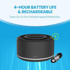 Mosquito Repellent Outdoor Patio Rechargeable Portable Insect Repeller Indoor 30 ft Mosquito-Free Protection Bug Repellent Device Camping Hiking Outing 2 Refills (Black)