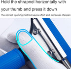 14 inch 35cm Car Windshield Glass Window Squeegee Bathroom Cleaner for Household Mirror Tile Wall Doors Cleaning (14in/35cm, Blue)