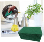 Scouring Pad Dish Towel Set 10 Pack Non-Scratch Cleaning Pads for Kitchen Durable Scrub Sponge for Dishes