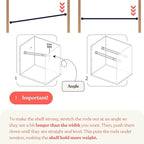 Home in Bold Tension Rod Shelving Expandable Closet Tension Shelf Storage Rack - No Drill Cabinet Tension Rod Shelf for Closet No-Slip | Shelves for Cabinet (NO Screw Installation)