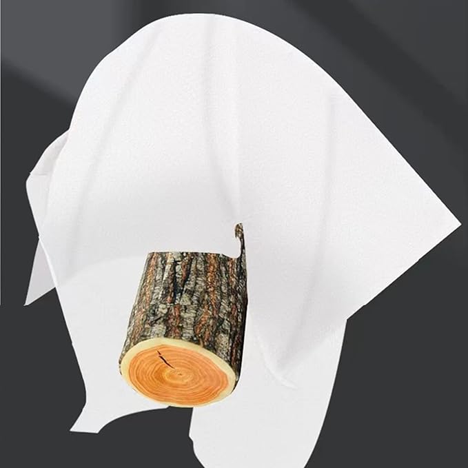 12 Rolls Soft Coreless Toilet Paper, Disposable Facial Tissues, 5-Ply Toilet Tissue