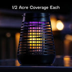PIC Portable Solar Insect Killer Torch (FLPT), Bug Zapper and Flame Accent Light, Kills Bugs on Contact - Twin Pack