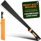Billhook Sickle Machete for Yard Work Cutting Trees Heavy Duty machetes Mexicanos de Trabajo Best Machete Camping,Gardening Machete,Land Management,Hunting and Outdoor.