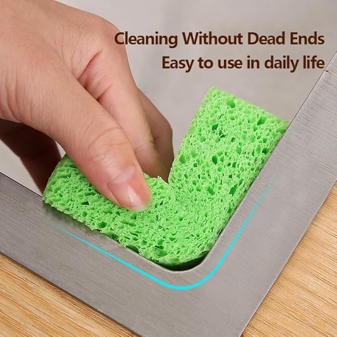 24 - Pack Non-Scratch Scrub Sponges - Sponges for Dishes and Washing Dishes, Cleaning Sponges for Kitchen Home and More（Green）
