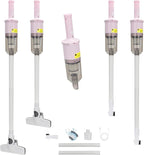 6-in-1 Rechargeable Household Stick Vacuum Cleaner, Convertible to Handheld, for All Kinds of Cleaning in Your Home on Hard Floors, Upholstery, Sofas, Cars (Pink)
