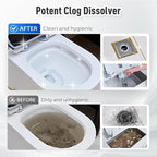 Drain Clog Remover Powerful Unclogging Sink Hair Cleaner for Kitchen, Shower Pipes and Drains (White 1PC)