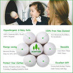 KINTOR Wool Dryer Balls XL 6 Pack, 100% New Zealand Wool Organic Fabric Softener, Hypoallergenic Baby Safe Unscented, Chemical Free Reduce Wrinkles Static Cling, Shorten Drying Time (XL-6pack)