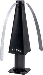 Treva Bug Fan Fly Deterrent with Adjustable Height and Holographic Blades, Telescoping Battery Powered Fly Fan to Clear Bugs, Mosquitoes, and Flies