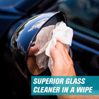 Invisible Glass 90166-2PK Large Glass Cleaning Wipes for Streak-Free Windows, Mirrors, and Glass, Lint-Free, Ammonia-Free, Tint-Safe, for Home and Auto, Canister, 28 Count (Pack of 2)