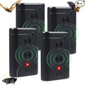 4 Pack Ultrasonic Bat Repellent Devices- Adjustable Frequency Convenient Bats Removal Device& Bird Repeller,Suitable for Bat Repellent for Attic for Home, Garage, Warehouse and Porches.