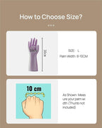 LIICHAAO 2-12 Pairs Gloves for cleaning bathroom,NO ODOR,Stay On Comfort Fit No Sweat No Stick
