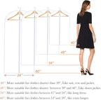 Clear Garment Bags for Hanging Clothes Travel (24'' x 54'' Set of 6) Clothes Storage Bags Closet Cover for Open Closet with Zipper for Suit, Sweaters Travel Laundry Wardrobe Closet Garment Dust Cover