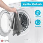Orighty Grey Microfiber Cleaning Cloth, 24 Pack Highly Absorbent Cleaning Rags, Microfiber Towels for Cars, Household Cleaning Supplies, Reusable Lint Free Cloths for House, Kitchen, 12 x12 inch