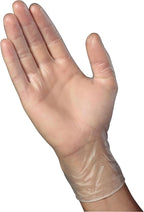Mr. Clean Vinyl Gloves Disposable Single Use Latex Powder & BPA-Free with Beaded Cuff Construction Touch Sensitivity & Dexterity for Flexible Fit One Size Fits Most, 100-Count